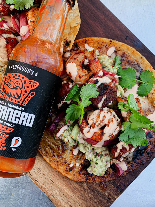 Spiced Prawn & Chorizo Taco’s